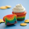 St. Patrick’s Day Rainbow Cupcakes rainbow cupcakes