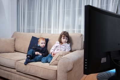 Kids watching tv a lot can lead to trouble sleeping