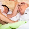 elder old older couple bed sleep asleep